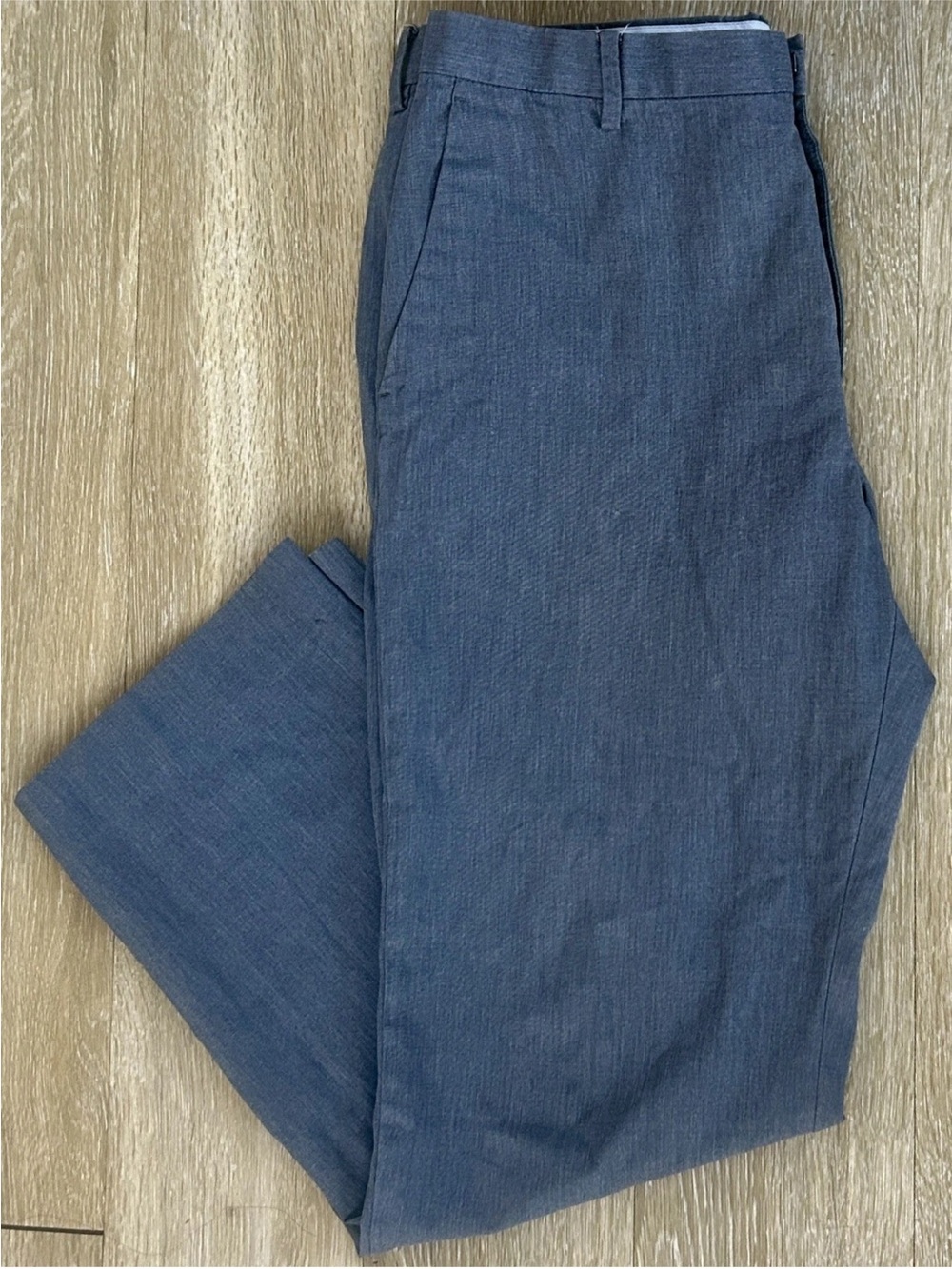 Banana Republic Modern Fit Men’s Cotton Dress Pants 36x32 Blue Gray